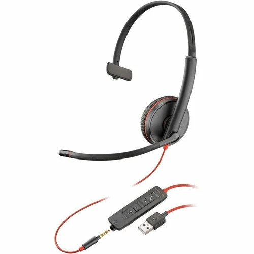 s-l500__44171.1772478023-1.jpg 8M3Y1A6 | Poly | Blackwire 3215 Monaural Wired USB-A Headset TAA - Image 1