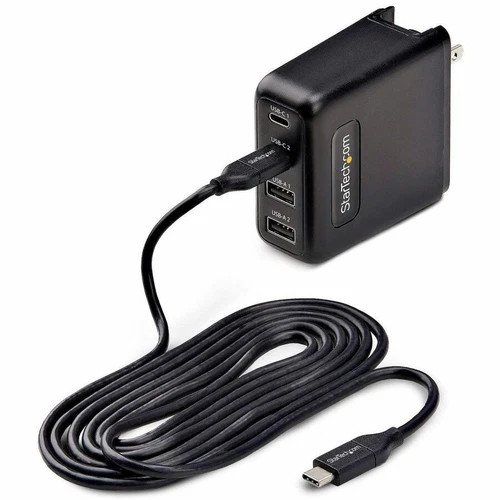 s-l500__55411.1772479401.jpg 2210GCNWALLCHARGER | StarTech | 100W USB-C Wall Charger 2x USB-C/2x USB-A 6ft Cable - Image 1