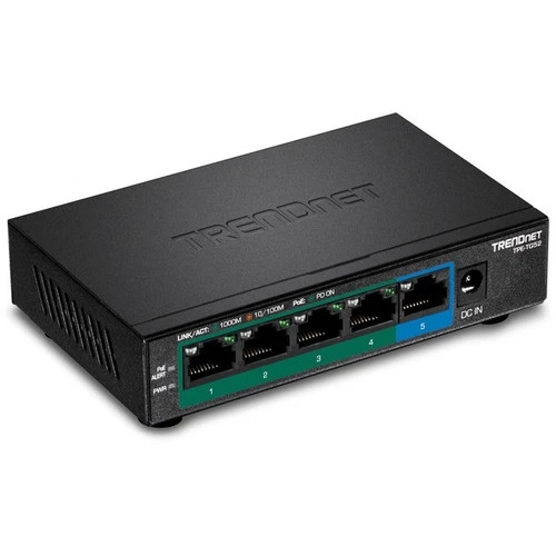 s-l500__77030.1772478622.jpg TPETG52 | TRENDnet | 5-Port Gigabit PoE+ Switch 32W PoE Switch - Image 1