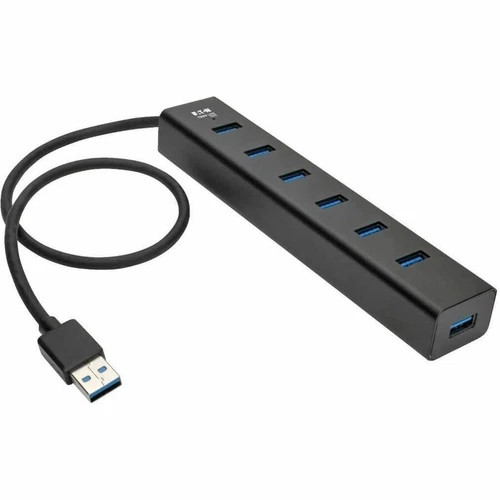 s-l500__78207.1772479411.jpg U360007AL | Tripp Lite | 7-Port Portable USB 3.0 SuperSpeed Mini Hub Aluminum - Image 1