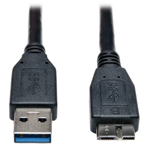 s-l500__92009.1772479418.jpg U326-006-BK | Tripp Lite | USB 3.0 Micro-b Black 6-ft USB Superspeed Device Cable - Image 1