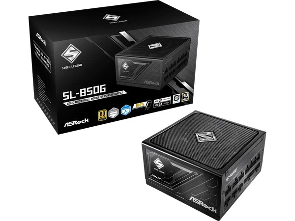 s-l600__02466.1772479637-1.jpg SL-850G | ASRock | 850 W ATX3.1 & PCIe5.1 80 PLUS GOLD Full Modular Power - Image 1