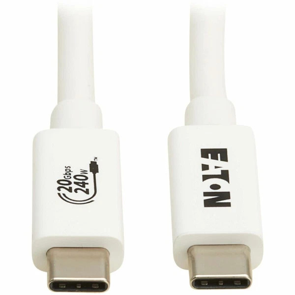 s-l600__12990.1772479289.jpg U521-1P0M-WH20G | Tripp Lite | Series USB4 20Gbps Cable 6.6ft - Image 1