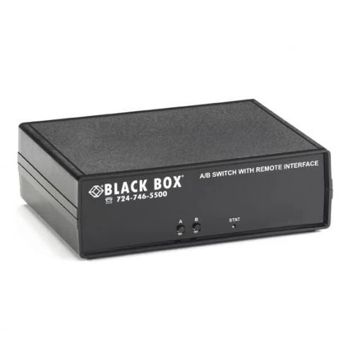 s-l600__13206.1772478686.jpg SW1040A | Black Box | CAT6 A/B Switch Latching RJ45 Dry Contact Manual TAA Compliant - Image 1