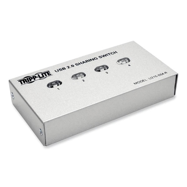 s-l600__14619.1772478520-1.jpg U215004R | Tripp Lite | 4-Port USB 2.0 Hi-Speed Printer Peripheral Sharing Switch - Image 1