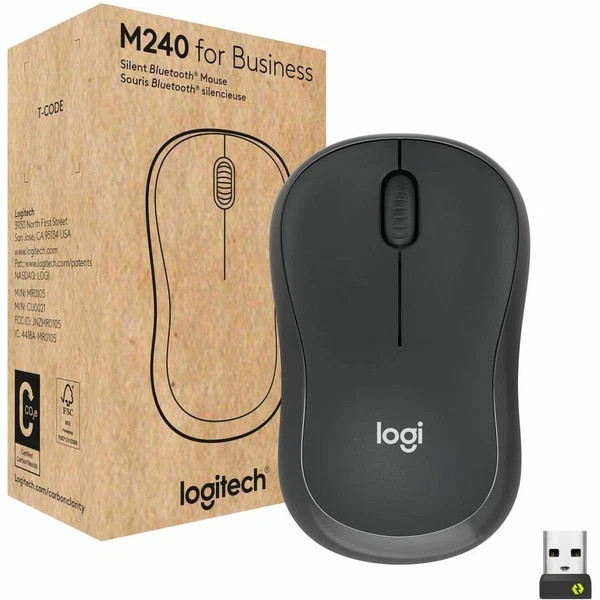 s-l600__16617.1772477983-1.jpg 910007181 | Logitech | M240 Business Silent Wireless Mouse - Image 1