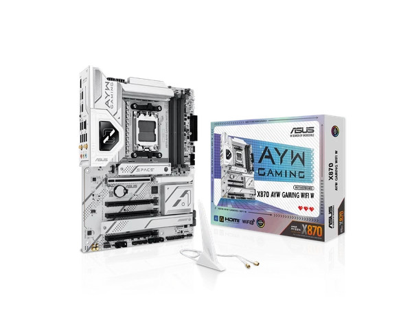 s-l600__17510.1772478358-1.jpg 90MB1LA0-MVAAY0 | Asus | MB amd X870 Ayw Gaming Wifi W White - Image 1