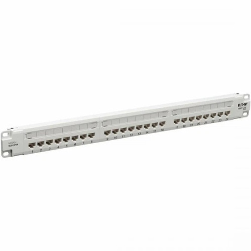 s-l600__25005.1772478880.jpg N252-P24-WH | Tripp Lite | Eaton Series 24-Port Cat6 Patch Panel 4PPoE Compliant 110/Krone - Image 1