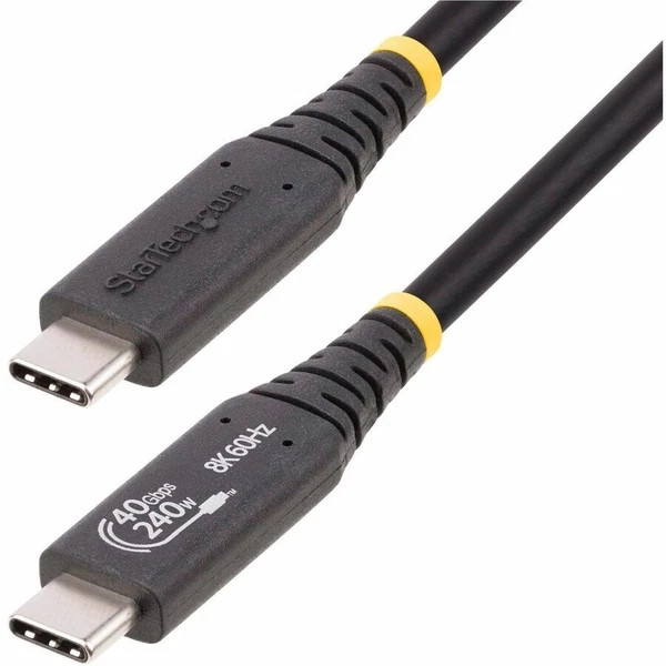 s-l600__44585.1772479350.jpg 50C40GUSB4CABLE | StarTech | 1.6ft USB4 Cable USB-IF USB-C Cable Cable - Image 1