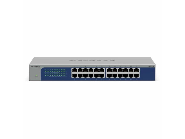 s-l600__58237.1772478620.jpg GS524-300NAS | Netgear | 24-Port Gigabit Ethernet Unmanaged Switch - Image 1