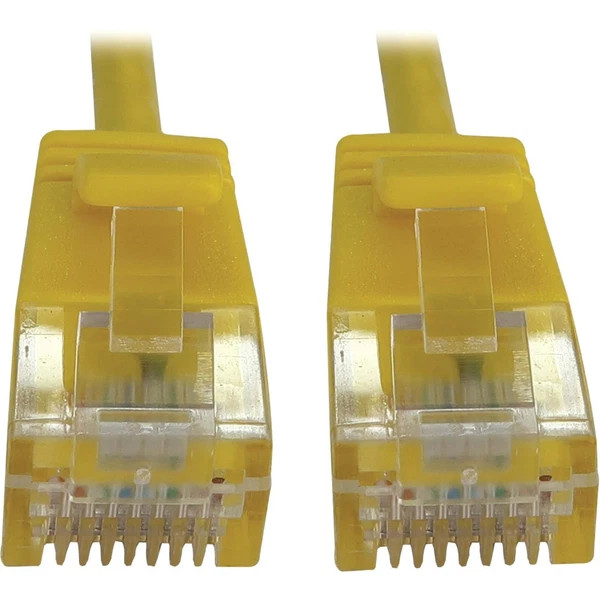 s-l600__59508.1772479656.jpg N261-S03-YW | Tripp Lite | Eaton Series Cat6a 10G Snagless Molded Slim UTP Ethernet Cable - Image 1