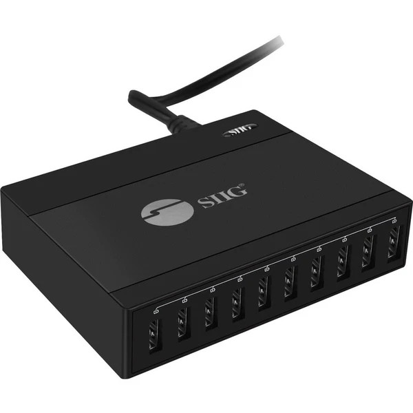 s-l600__63530.1772479358.jpg AC-PW1G11-S1 | SIIG | 60W 10-Port USB Charger AC Adapter 10 Port - Image 1