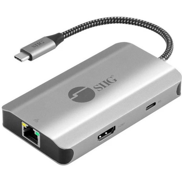 s-l600__76451.1772479201-1.jpg JU-H30L11-S1 | SIIG | 5-in-1 USB C Hub 4K 30Hz HDMI Output/Ethernet 1Gbps/ 2X USB-A 5Gbps/ PD - Image 1