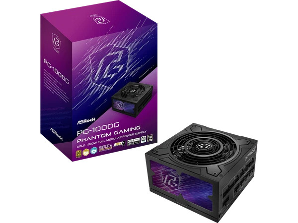 s-l600__84141.1772479658-1.jpg PG-1000G | ASRock | Phantom Gaming 1000W 80 PLUS GOLD & Cybenetics GOLD Full Modula - Image 1