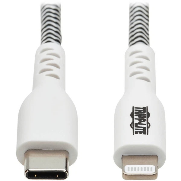 s-l600__88078.1772479351.jpg M102010HD | Tripp Lite | 10ft USB-C to Lightning Sync Charge Cable - Image 1