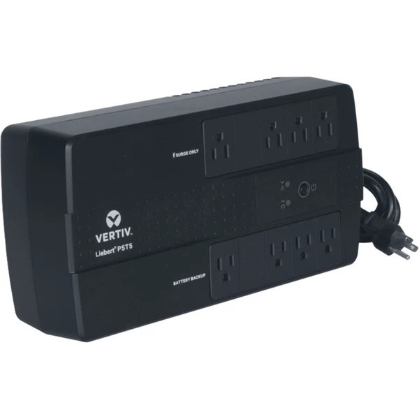 s-l600__93508.1772479647-1.jpg PST5-500MT120 | Liebert | PST5 500VA Battery Backup & Surge Protection 8-Outlet 300W - Image 1