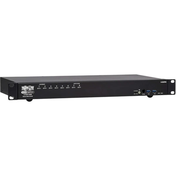 s-l600__99609.1772478673.jpg B024H4U08 | Tripp Lite | 1U Rack Mount 8-Port 4K60Hz HDMI USB Peripheral KVM Switch - Image 1