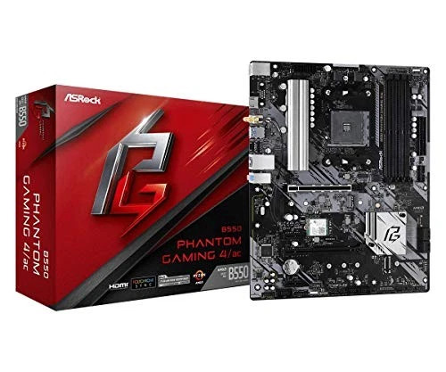 s-l600__99762.1772478430-1.jpg 90-MXBCY0-A0UAYZ | AMD | ASRock B550PHANTOMGaming4 B550 Phantom Gaming 4 Socket Am4/ Amd B550/ DDR4/ Quad - Image 1
