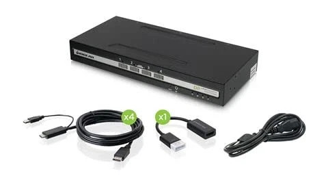 s-l960__09970.1772478626.jpg GCS1314TAA4C | Iogear | 4-Port Single View HDMI Kvm Switch Pp4.0 TAA - Image 1