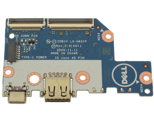 s-l960__56849__09554.1751474319.jpg 021MGV | Dell | Chromebook 3100 Laptop Right Side USB Port I/O Board LS-G851P - Image 1