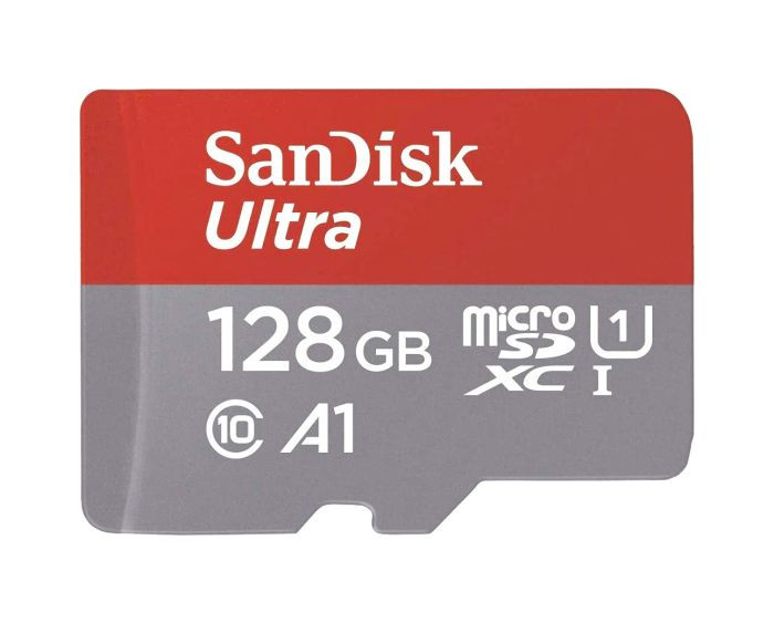 sdsquab-128g-gn6mn-o_5h5bhaznan4zlgxu__22726.1706034490.jpg SDSQUAB-128G-GN6MN | SanDisk | 128GB Ultra microSD Memory Card with SD Adapter - Image 1