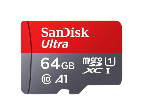 sdsqunc-064g-o_q3efuigstusy49if__67371.1706034514.jpg SDSQUNC-064G | SanDisk | 64GB Ultra Class 10 microSDXC UHS-I Flash Memory Card with SD Adapter - Image 1