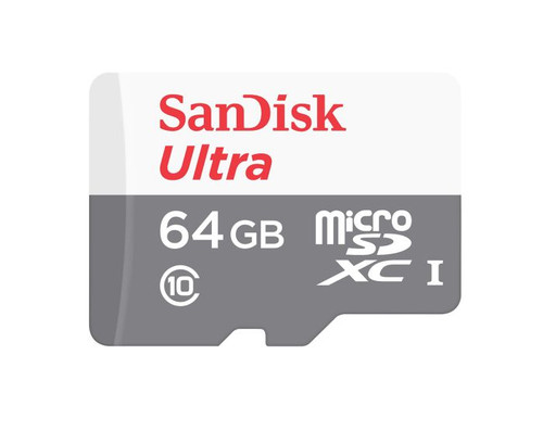 sdsquns-064g-o_umzbj5shzd9urb97__69822.1706034524.jpg SDSQUNS-064G-GN3M | SanDisk | 64GB Ultra microUHS-I SD Memory Card with Adapter - Image 1