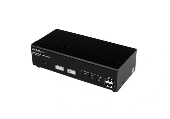 sv231dviuddm__61421.1696343619.jpg SV231DVIUDDM | StarTech | 2-Port USB DVI KVM Switch with DDM Fast Switching Technology and Cables - Image 1