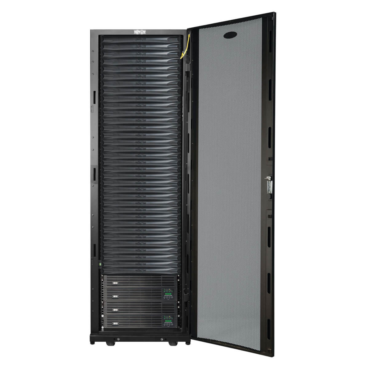 tFoqTUwktU6hO2X2e7hf1Q.c-r__57241.1708128245-1.jpg MDA3F34UPX00000 | Tripp Lite | rack cabinet 42U Freestanding rack Black - Image 1