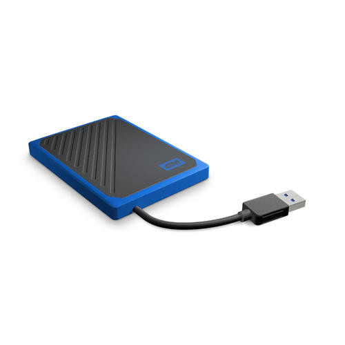 wFSh7YF0UWZOaevTfqzvw.c-r__72491.1708131127.jpg WDBMCG5000ABT-WESN | Western Digital | My Passport Go 500 GB Black, Blue - Image 1
