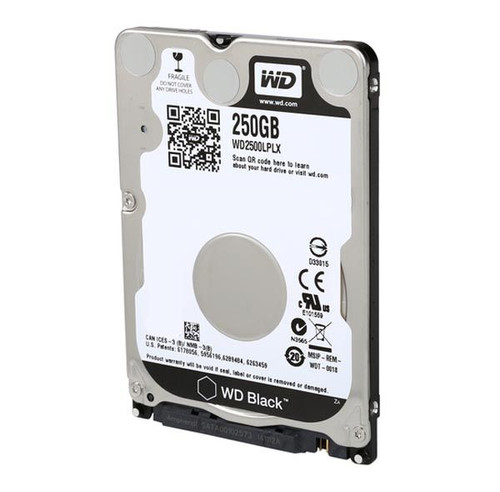 wd2500lplx_dyrgcrdmsa60fq0i__53164.1696345911.jpg WD2500LPLX | WESTERN DIGITAL | Black 250Gb 7200Rpm Sata 6Gb/S 32Mb Cache (Ce) 2.5-Inch Hard Drive - Image 1