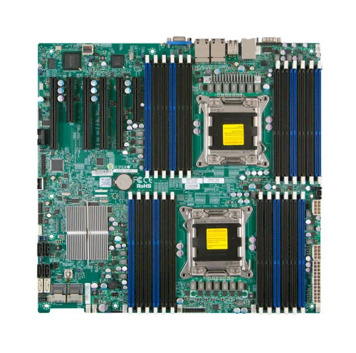 x8dte-f-o_1__13456.1696343636.jpg X8DTE-F-O | Supermicro | Dual LGA1366 Xeon/ Intel 5520/ V/2GbE/ EATX Server Motherboard - Image 1