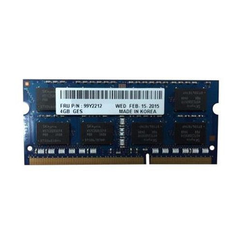 99Y2212 | IBM | 4GB DDR3 SoDimm Non ECC PC3-12800 1600Mhz 2Rx8 Memory