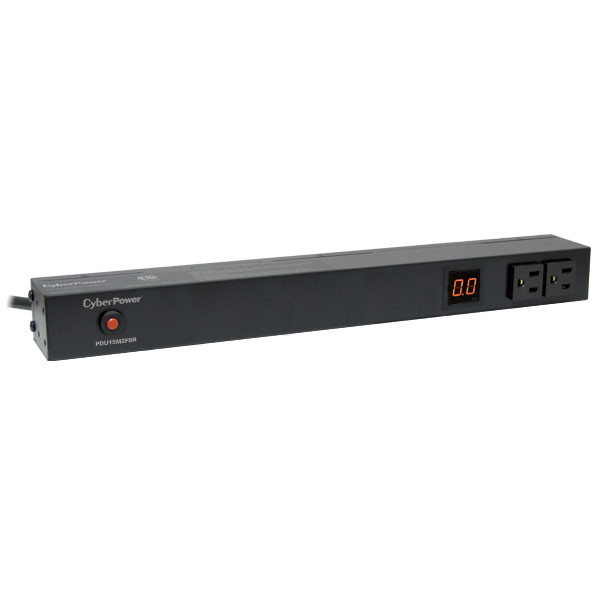 zBPjwbvFckKDF_MPreZ8og.c-r__31678.1708117967.jpg PDU15M2F10R | Cyberpower | power distribution unit (PDU) 12 AC outlet(s) 1U Black - Image 1