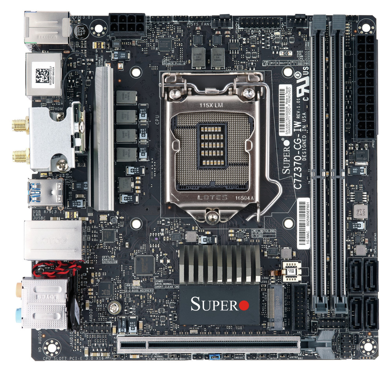 zNqzWaEit0OoIH_xgQZP-A.c-r__33890.1708126503-1.jpg MBD-C7Z370-CG-IW-O | Supermicro | C7Z370-CG-IW Intel? Z370 Express LGA 1151 (Socket H4) mini ITX - Image 1